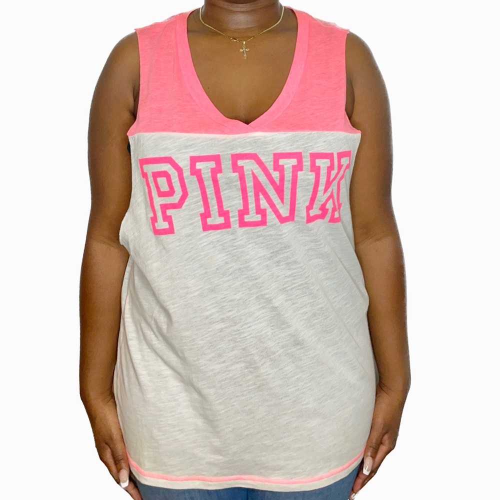 PINK Graphic Tank Top - Picture 2 of 4